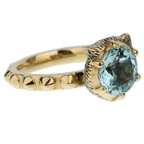 Gucci Gold And Topaz Le Marché Des Merveilles Ring Available 